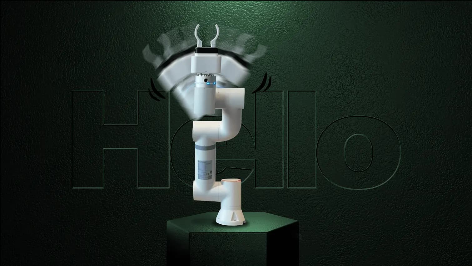Robot barista Coforob con IA che riconosce una persona