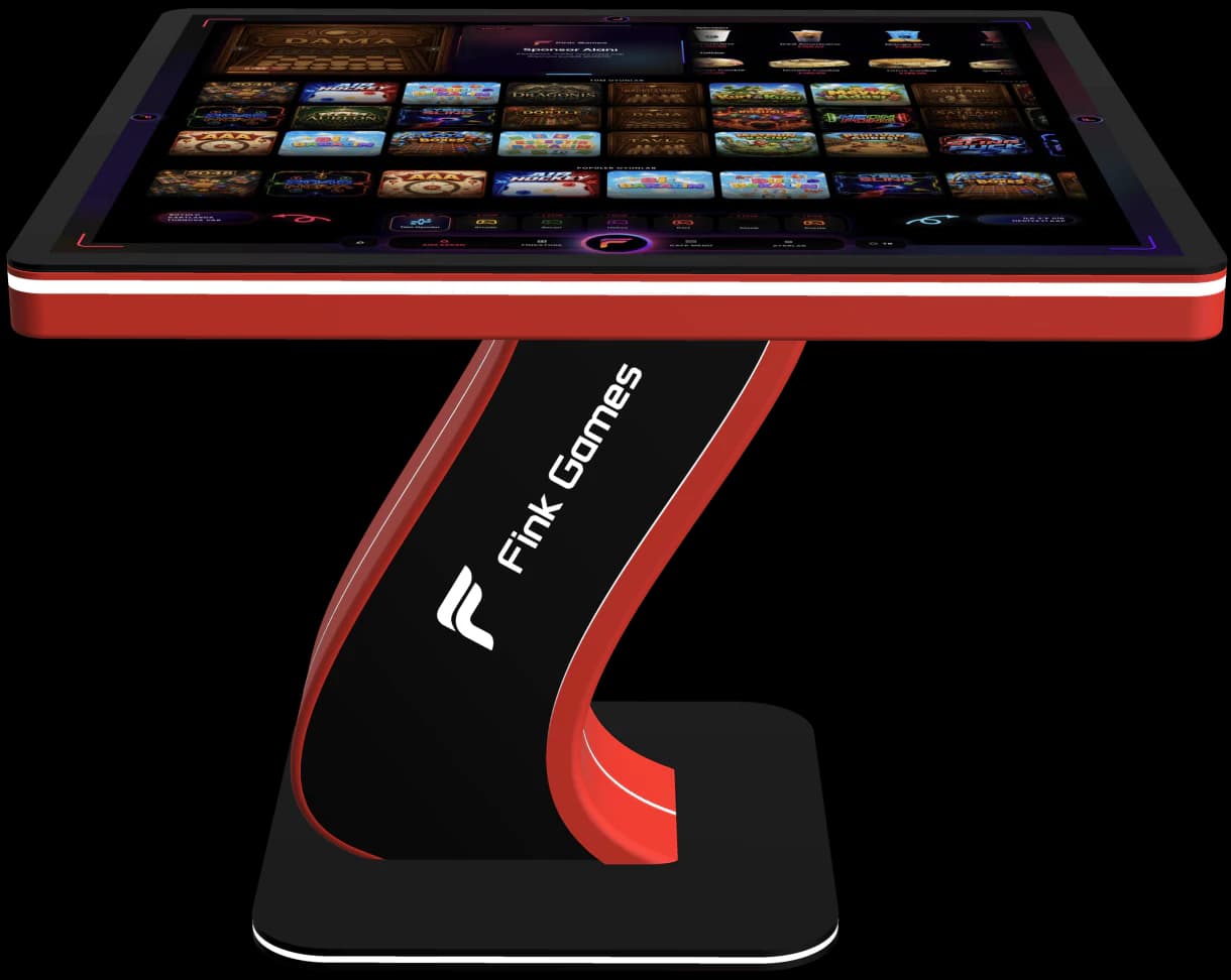 Bicolore rosso Tavolo da gioco digitale Fink